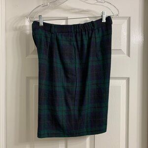 Vintage Royal Studio Women's Plaid Wool Shorts, Size 12